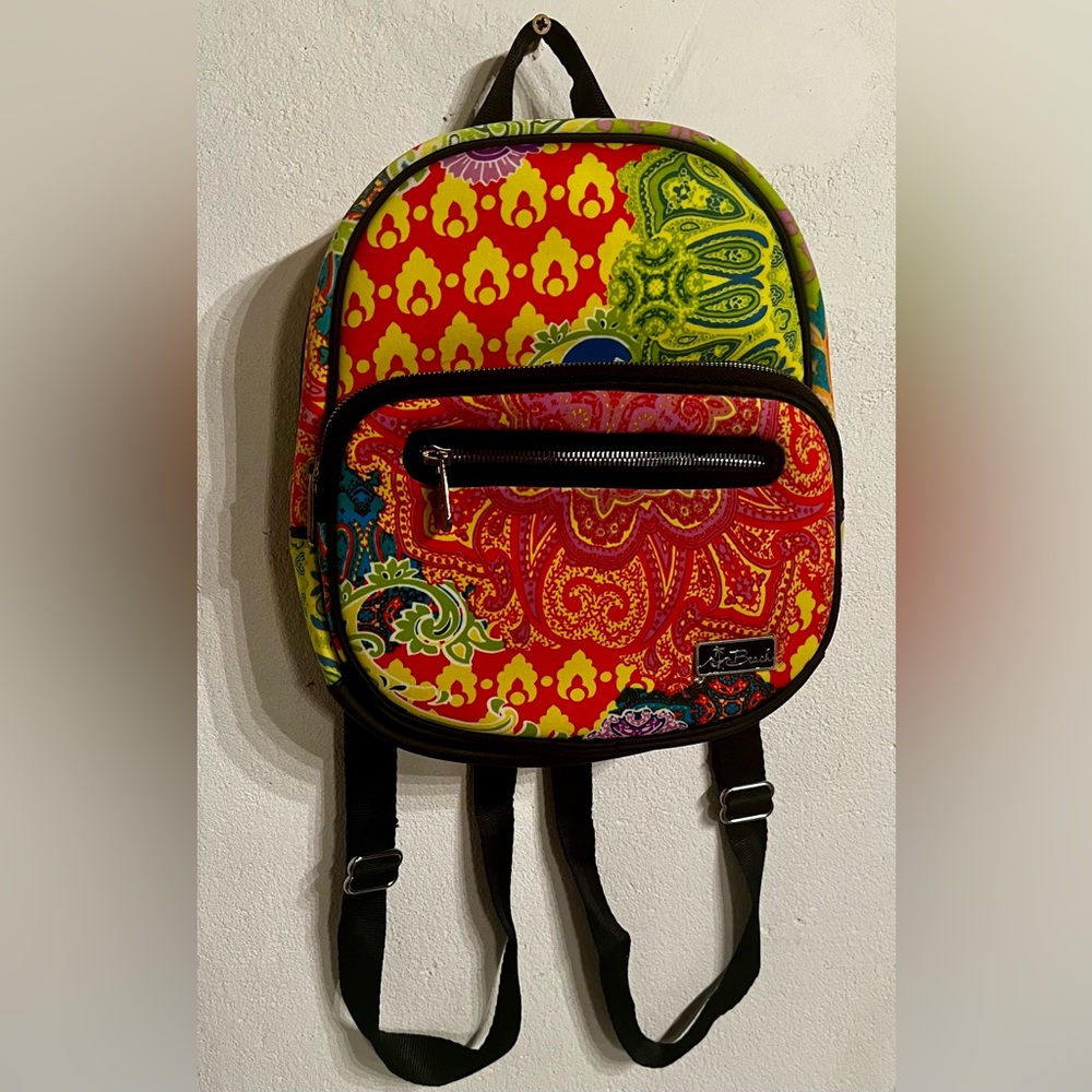 Multicolor Paisley Mini Backpack